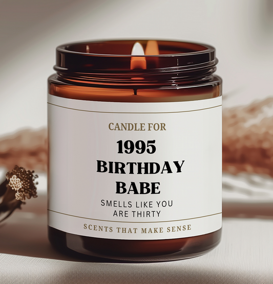 1995 Birthday Babe Candle