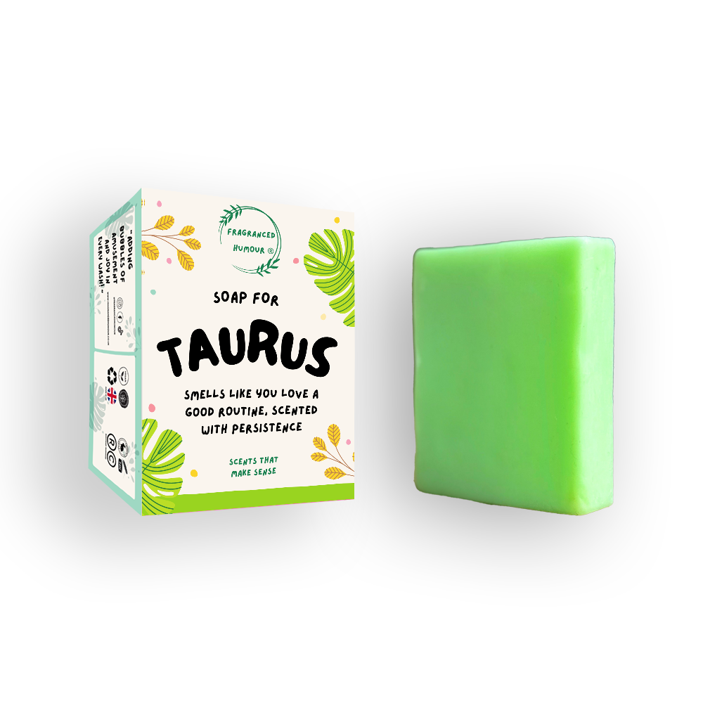 funny birthday gift for taurus zodiac funny soap that reads smells like you love a good routine scented with persistence