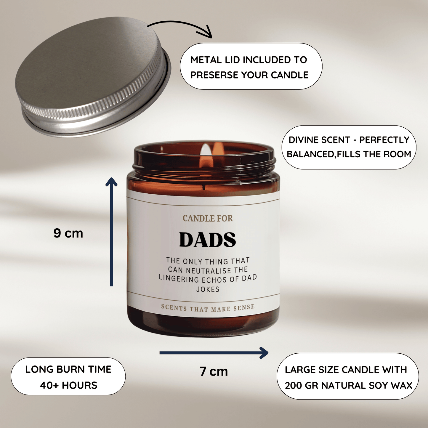 Dad Jokes Candle