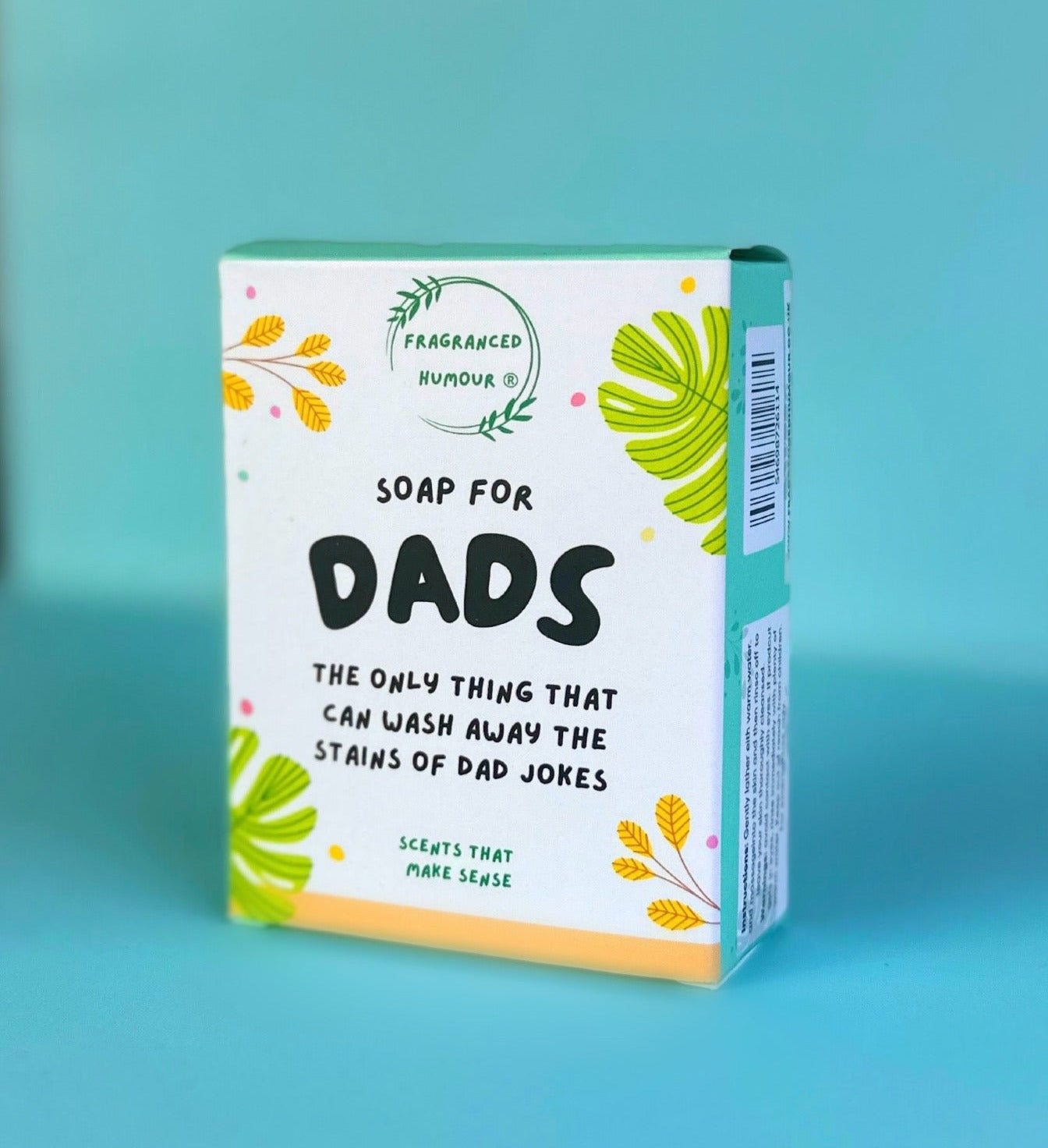 funny birthday gift for dad rude soap that reads the only thing that can wash away the stains of dad jokes