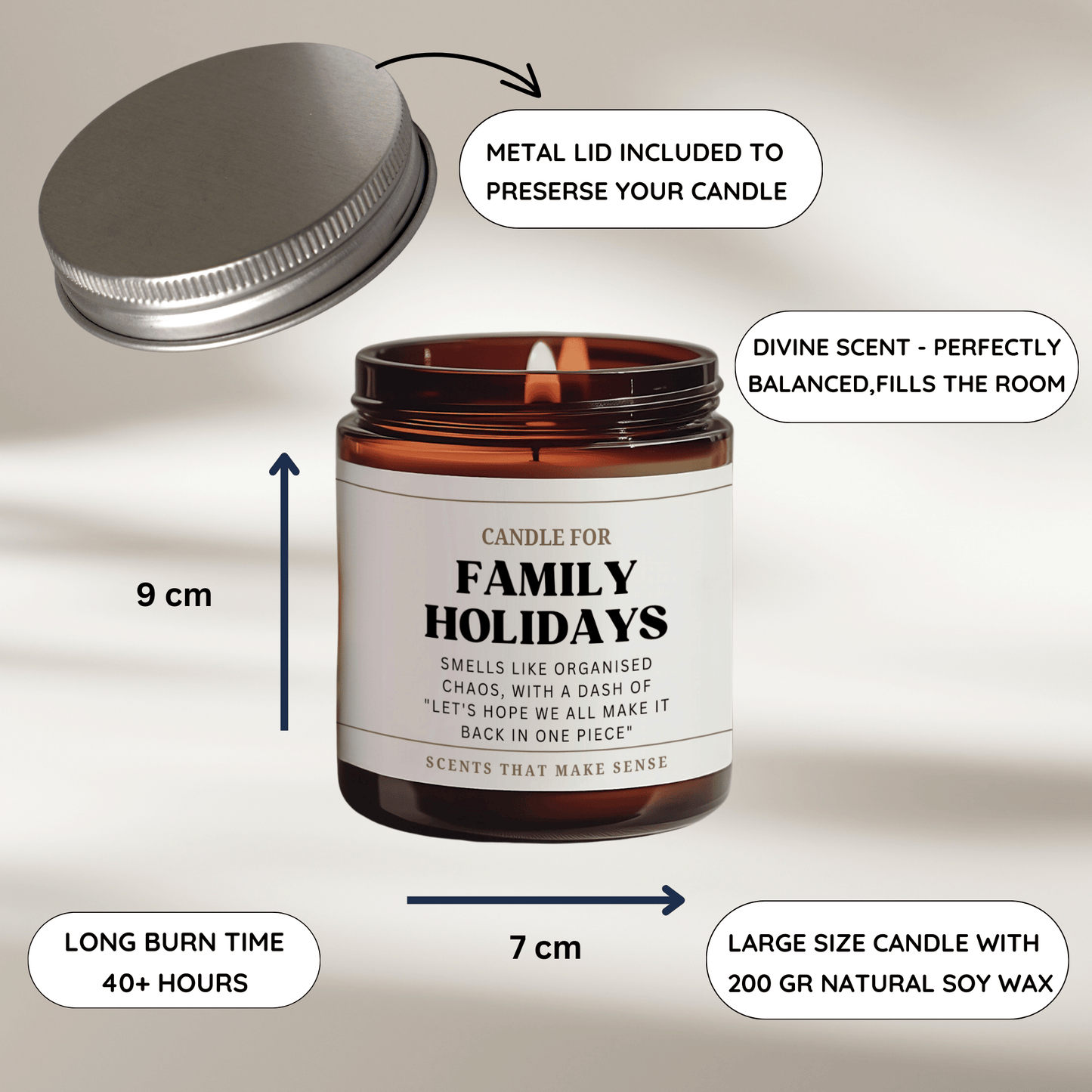 Family Holidays Candle