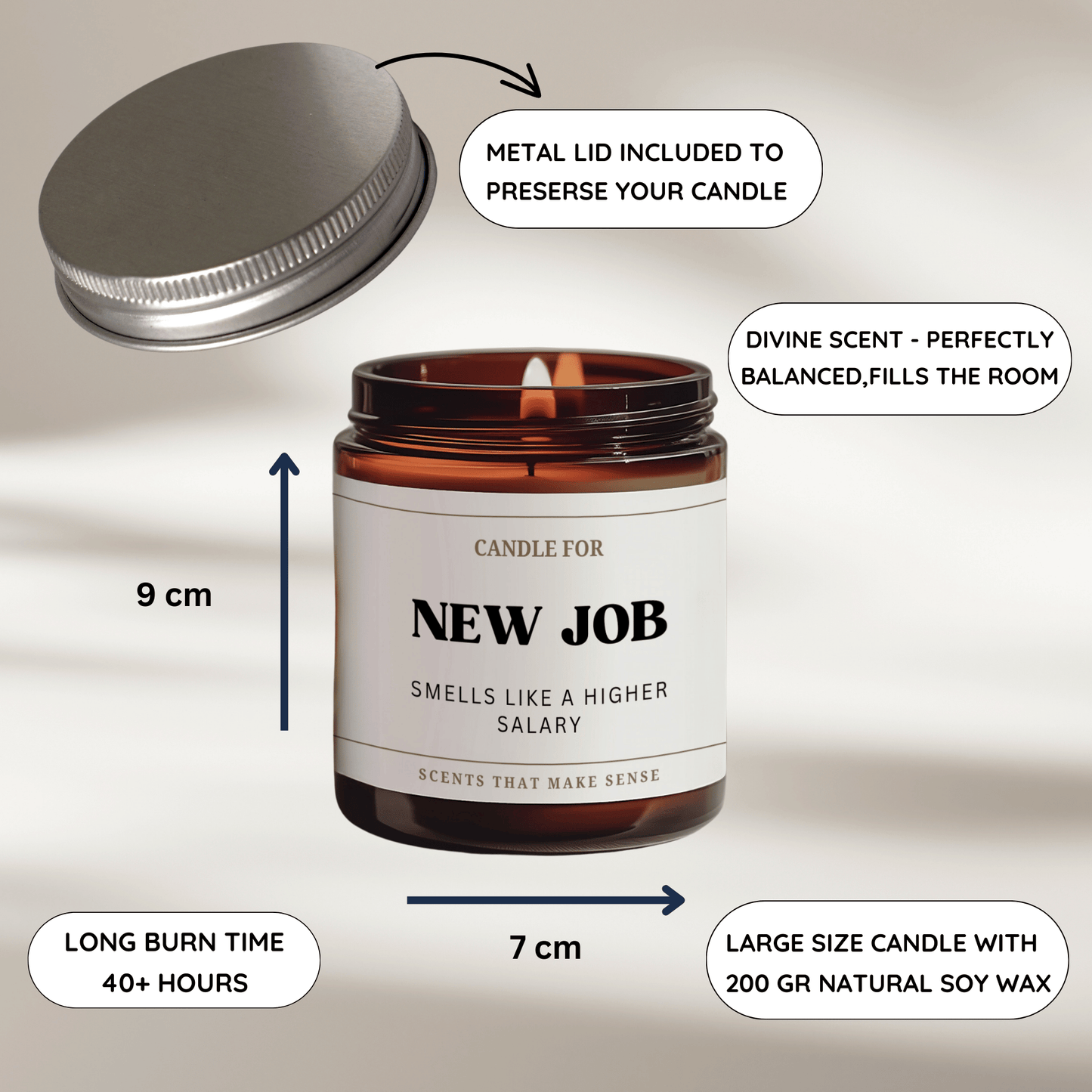 New Job Candle