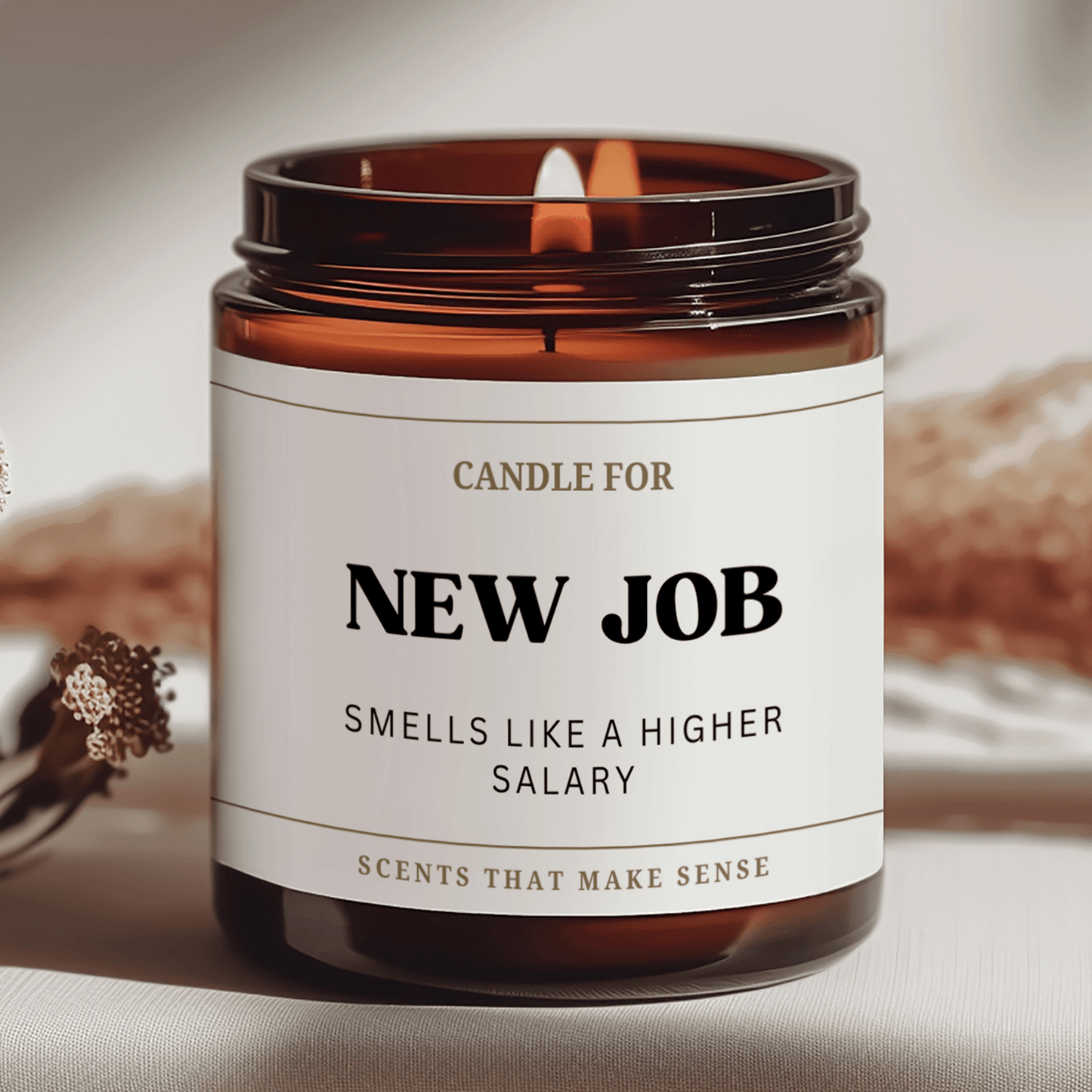 New Job Candle