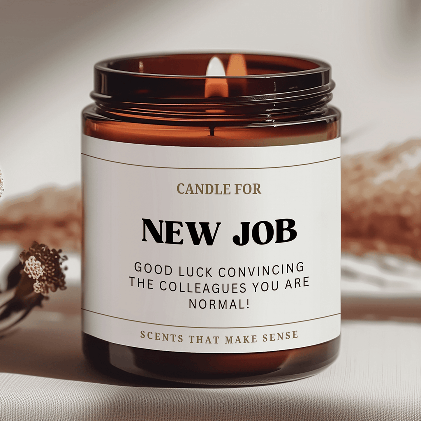 New Job Candle