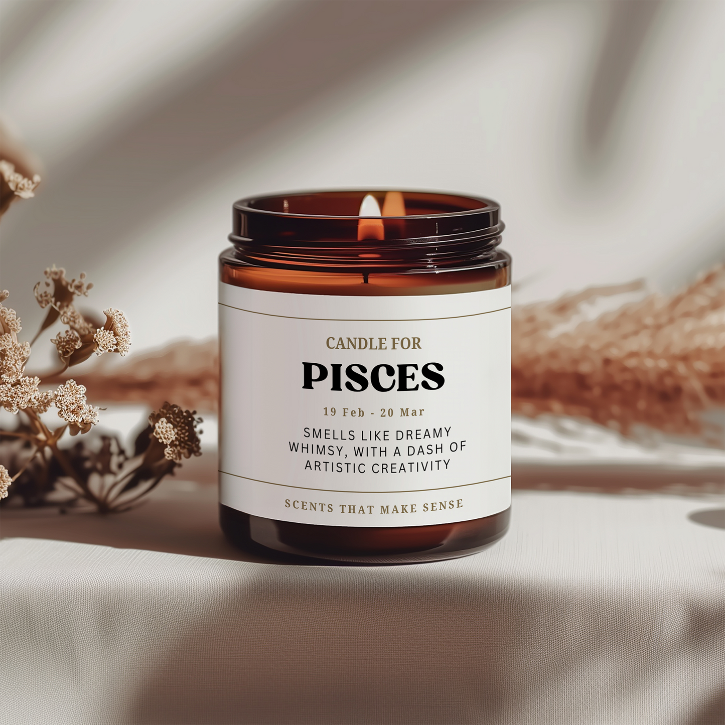 Pisces Birthday Gift Funny Zodiac Candle Pisces Gifts