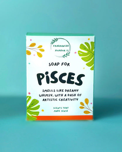 pisces birthday gift friendship gift zodiac soap for pisces smells like dreamy whimsy with a dash of artistic creativity