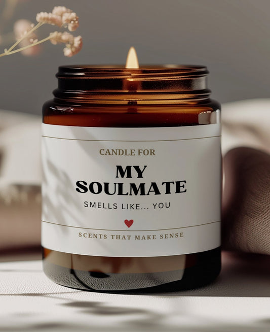 Anniversary Gift For Couples Romantic Soulmate Candle